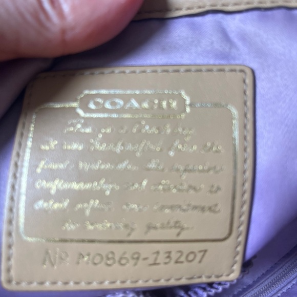 Coach Addison Spectator Tan Leather Satchel Shoulder Bag - Picture 13 of 14